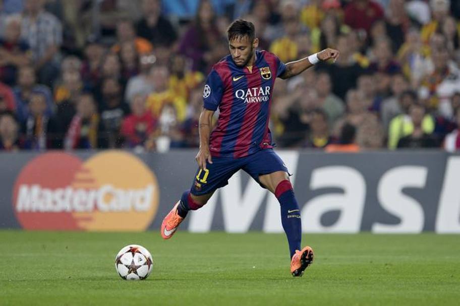 Neymar ha portato in vantaggio il Barcellona contro l&#39;Ajax. Afp